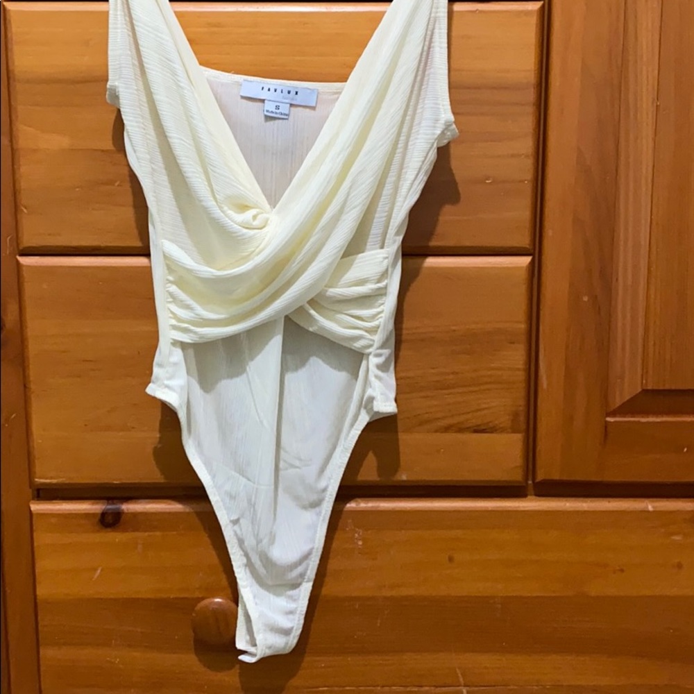 Off white body suit